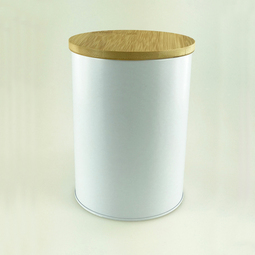 Round tins: Bambusdeckeldose white, Art. 2120