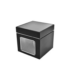 Square tins: Square Special Window black, Art. 2155