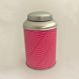 Kulaté plechovky: Just tea pink, Art. 3203