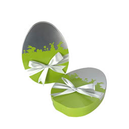Nepravidelné tvary: Easter World Green Flat Egg, Art. 5016