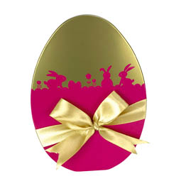 Irregular shapes: Easter World Pink Flat Egg, Art. 5017