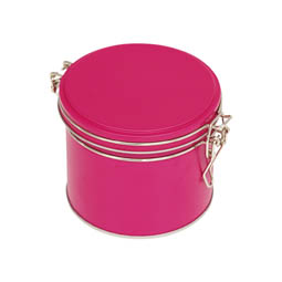 Büroklammerdosen: Bügelverschlussdose mini pink