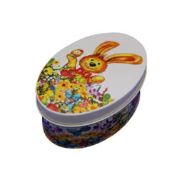Naše produkty: Rabbit Flower oval Tin, Art. 6246