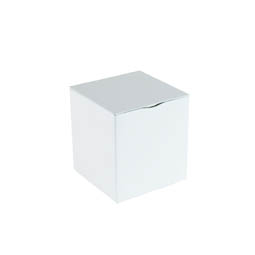 Čtvercové plechovky: Tea box square white, Art. 8105