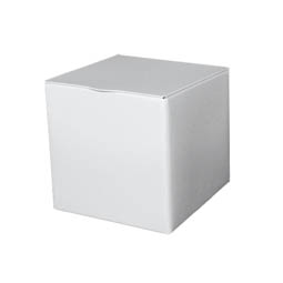 Čtvercové plechovky: white square 50g, Art. 8789