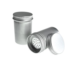 Round tins: Aluminiumdose mit Streueinsatz